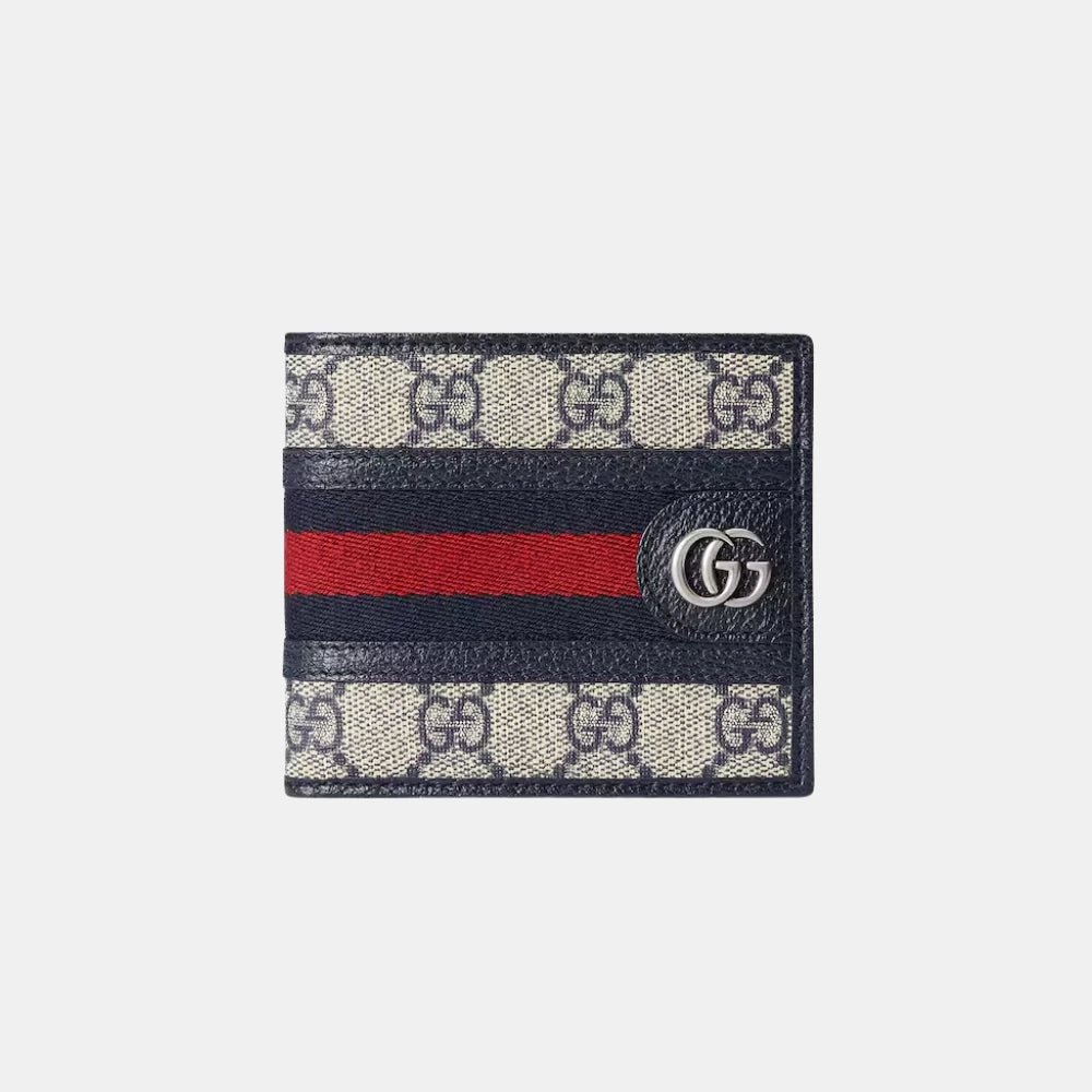 Gucci Ophidia Wallet in Beige and Blue - DIVA ONLINE STORE
