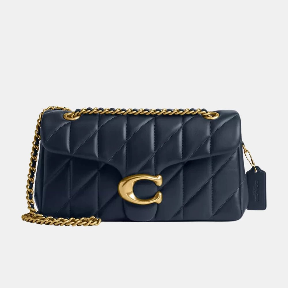 Coach Quilted Tabby Shoulder Bag (Navy Blue) - DIVA ONLINE STORE