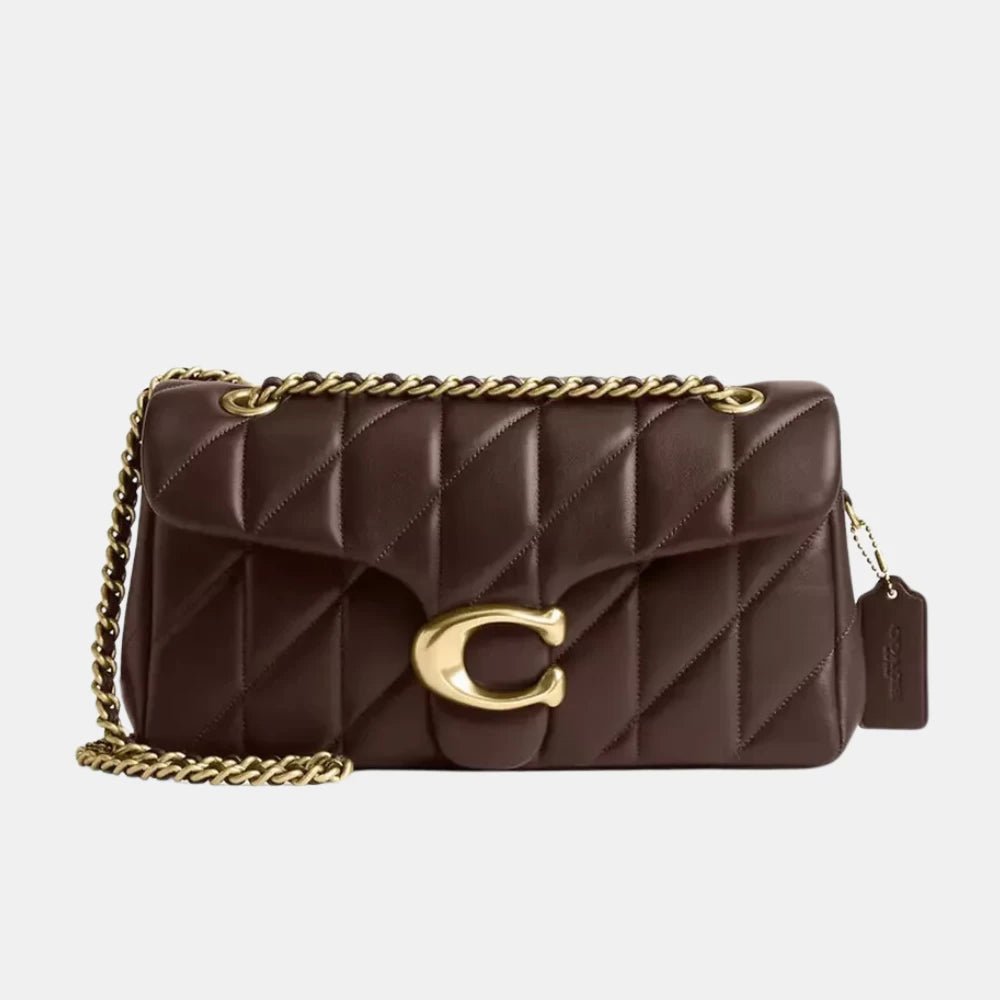 Coach Quilted Tabby Shoulder Bag (Brown) - DIVA ONLINE STORE