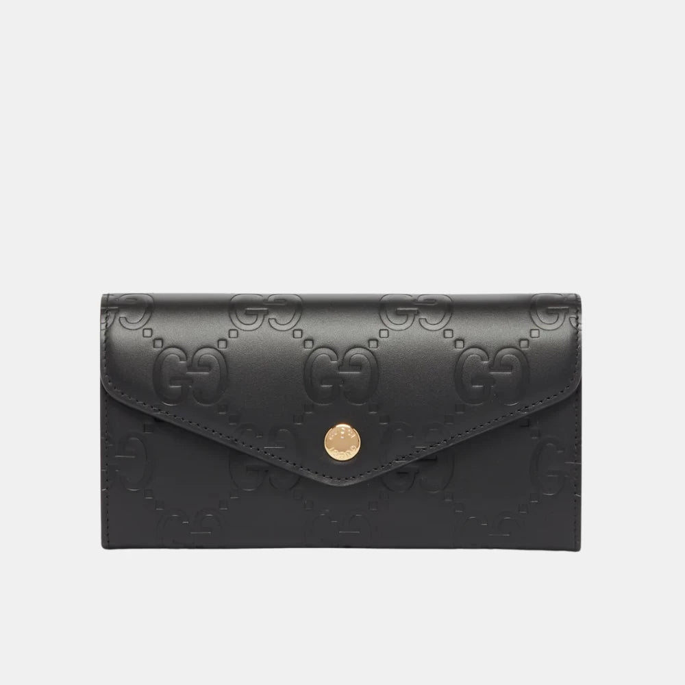 Gucci GG Continental Wallet (Black) - DIVA ONLINE STORE
