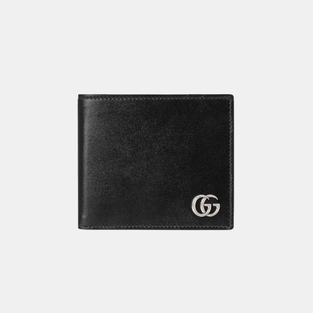Gucci GG Marmont Bi - Fold Wallet (Black/Silver) - DIVA ONLINE STORE