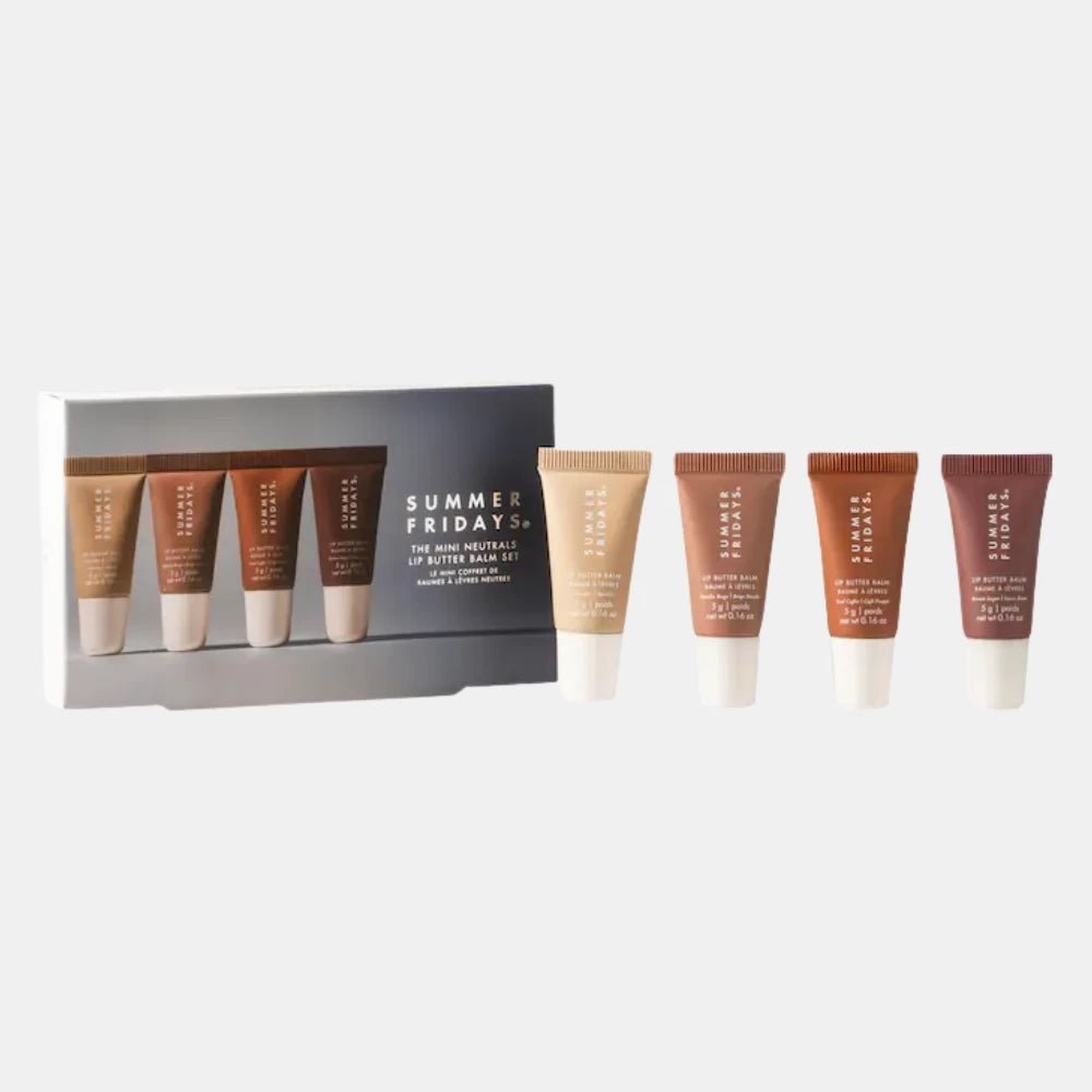 Summer Fridays The Mini Neutrals Lip Butter Balm Set - DIVA ONLINE STORE