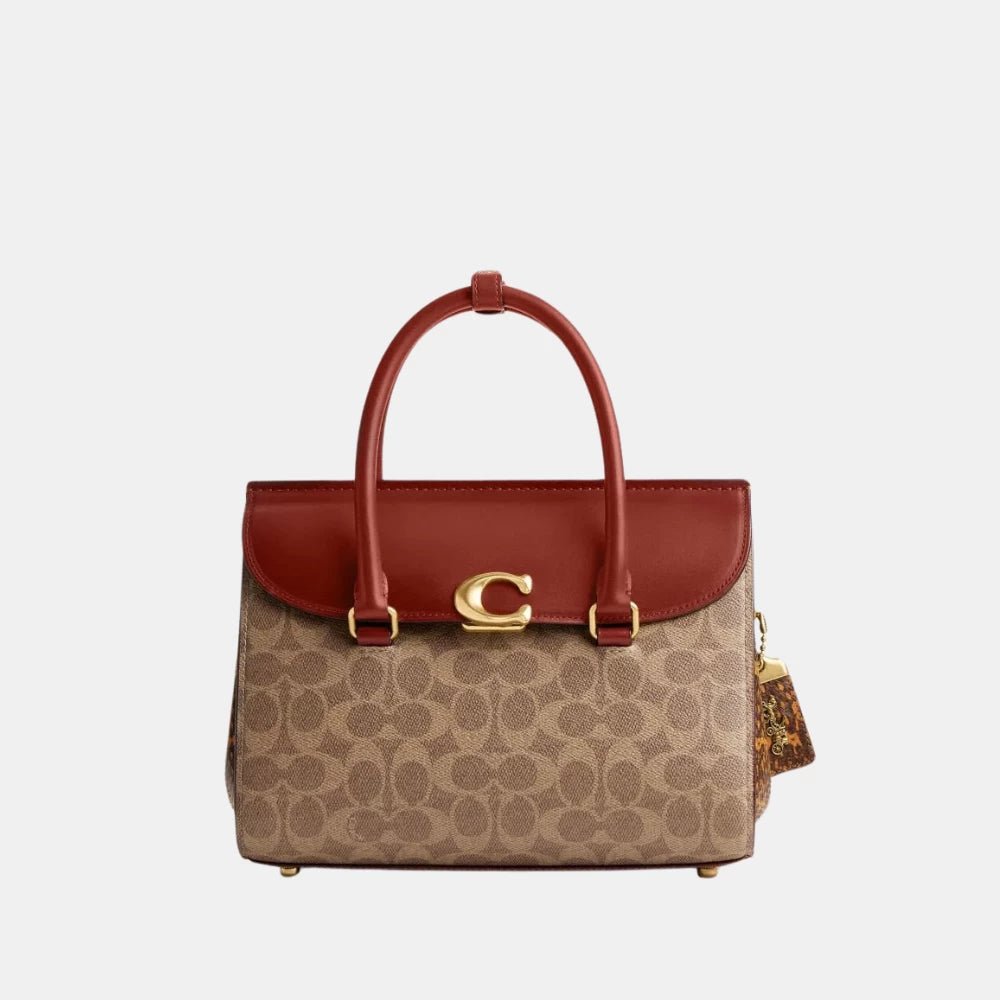 Coach Broome Carryall In Signature Canvas With Snakeskin Detail - DIVA ONLINE STORE