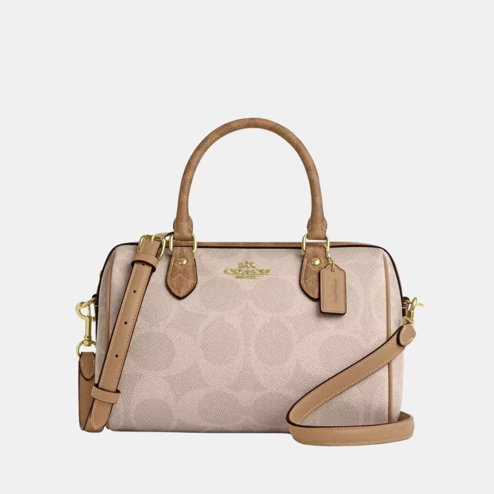 Coach Rowan Satchel Bag In Blocked Signature Canvas - DIVA ONLINE STORE