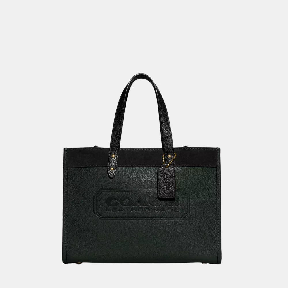 Coach Field 30 Tote In Colorblock (Amazon Green Multi) - DIVA ONLINE STORE
