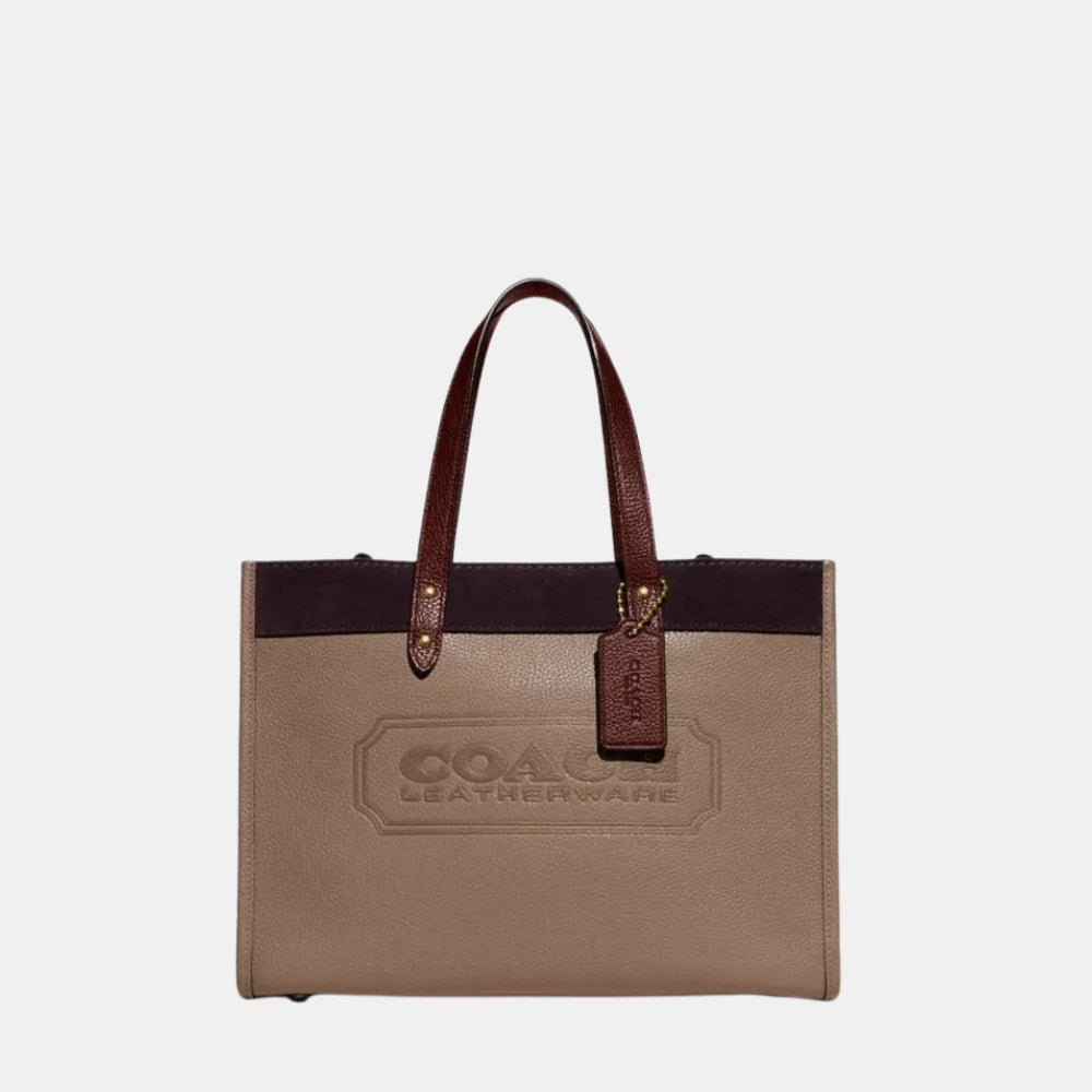 Coach Field 30 Tote In Colorblock (Brown) - DIVA ONLINE STORE