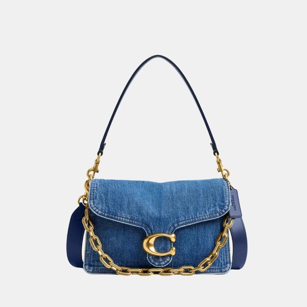 Coach Chain Tabby Shoulder Bag (Denim/Deep Blue) - DIVA ONLINE STORE