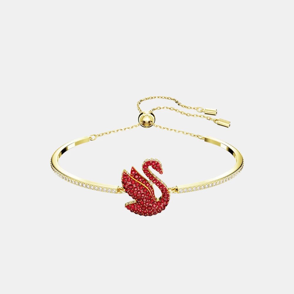 Swarovski Red Gold Swan Bracelet - DIVA ONLINE STORE