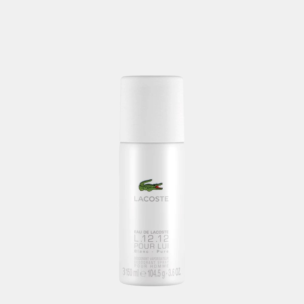 Lacoste L.12.12 Blanc Deodorant Spray 150ML - DIVA ONLINE STORE