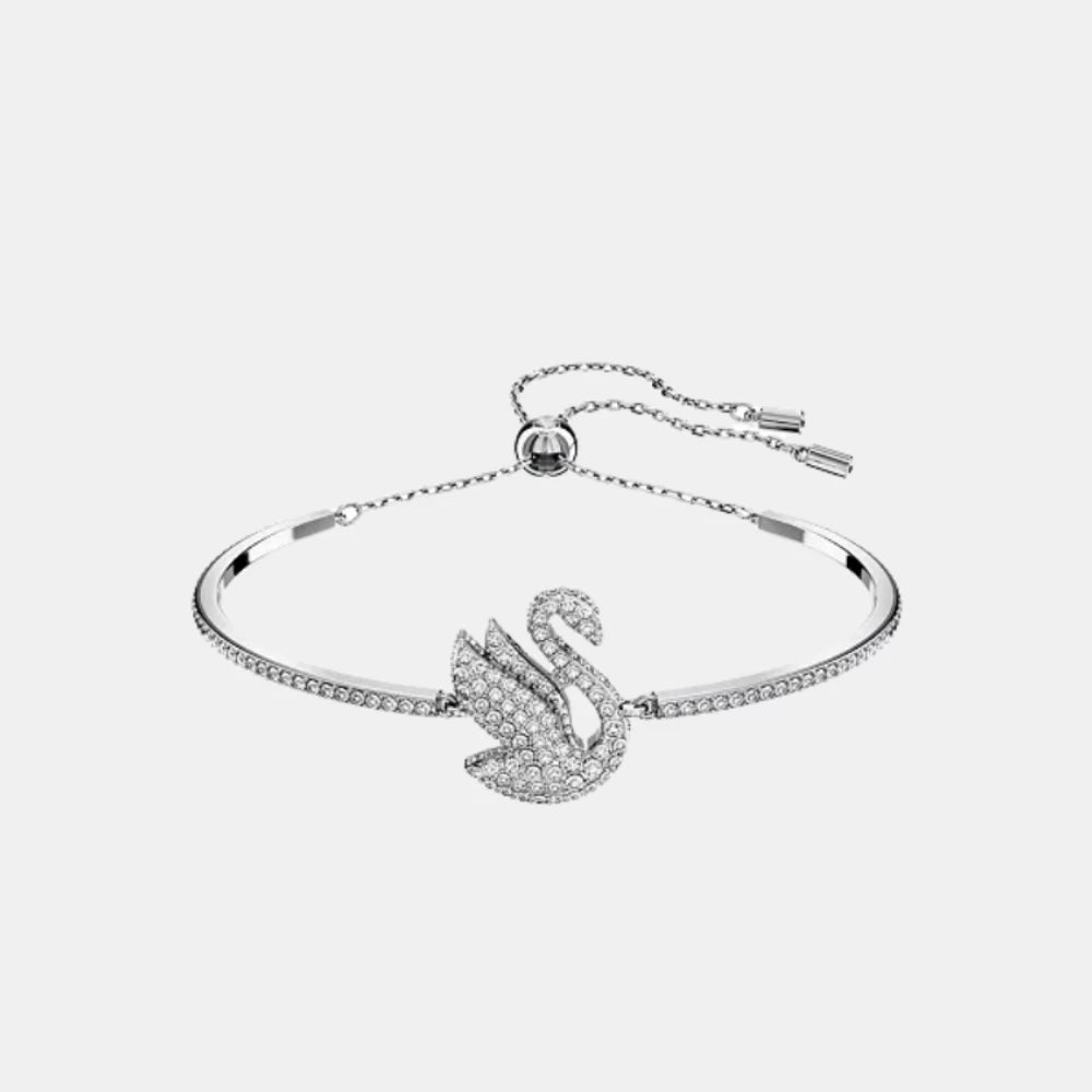 Swarovski Rhodium Iconic Swan Bracelet - DIVA ONLINE STORE