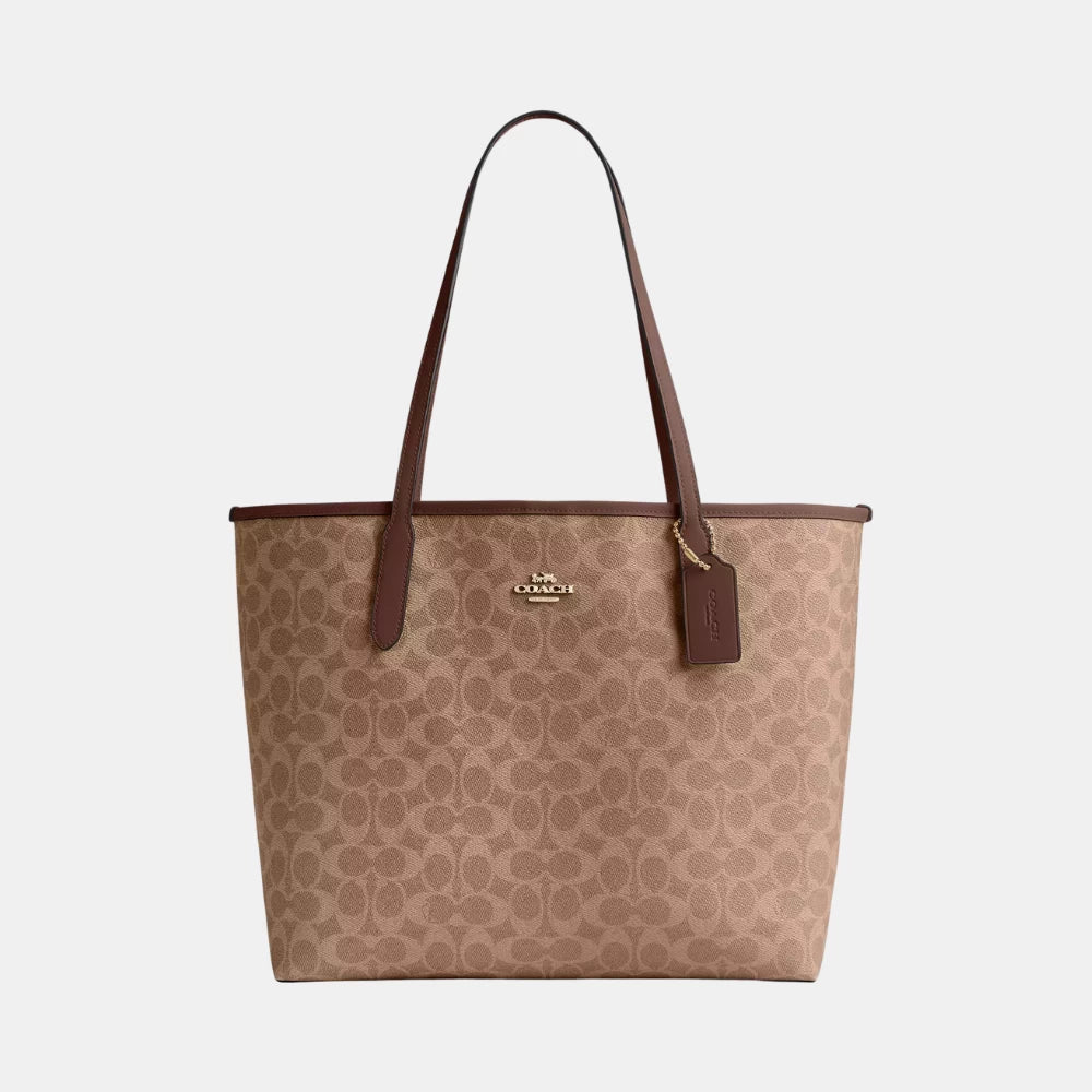 Coach City Tote In Signature Canvas - DIVA ONLINE STORE