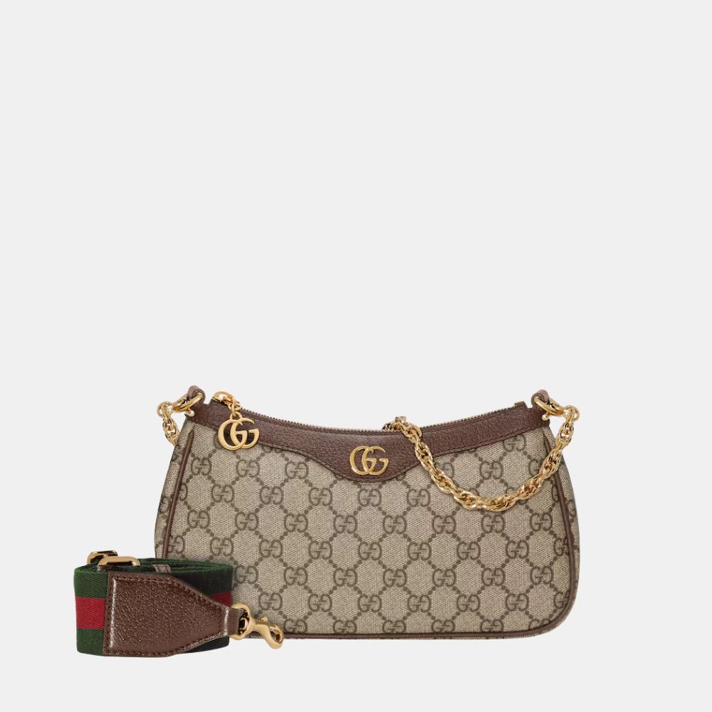 Gucci Ophidia Small Shoulder Bag (Brown) - DIVA ONLINE STORE