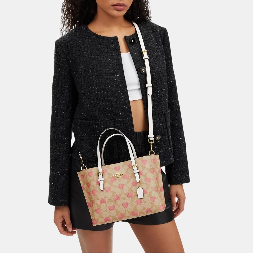 Coach Mollie Tote 25 in Signature Canvas with Heart Print - DIVA ONLINE STORE