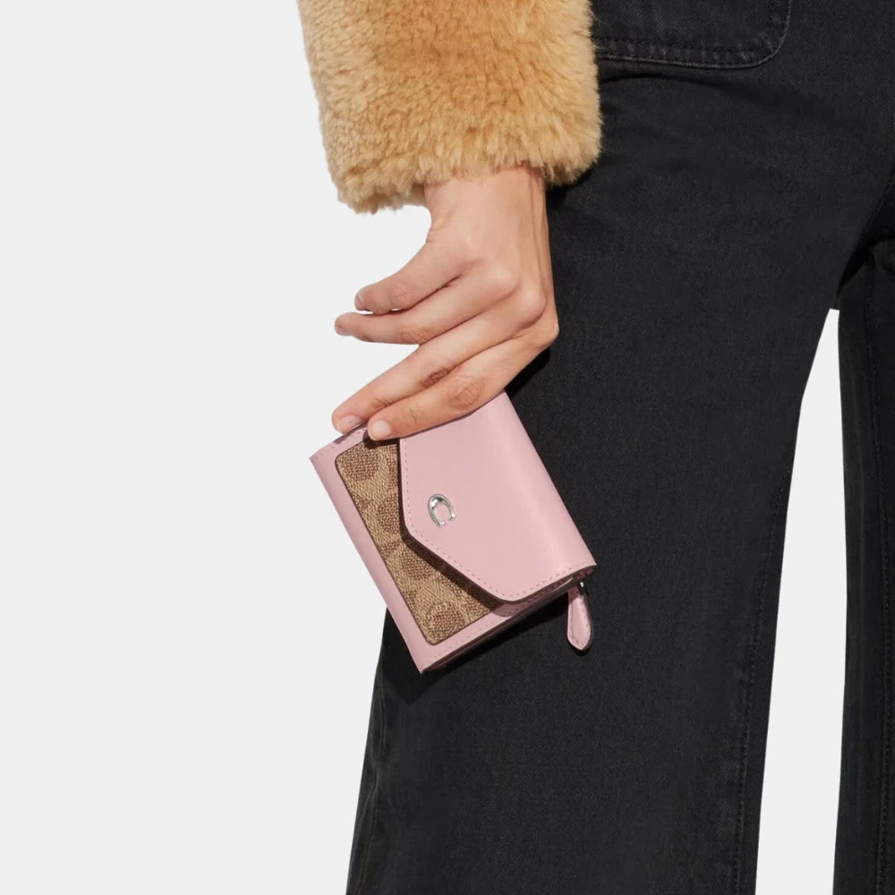 Coach Wyn Colorblock Signature Coated Canvas Small Wallet - DIVA ONLINE STORE