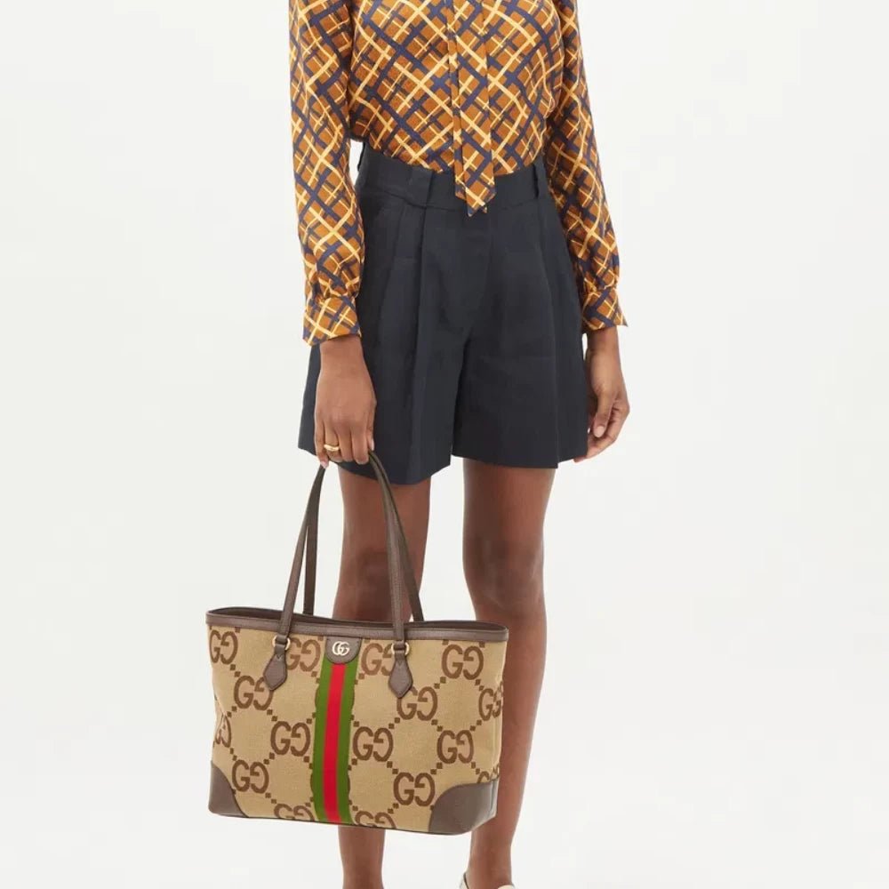 Gucci Ophidia Jumbo GG - Canvas Tote Bag - DIVA ONLINE STORE