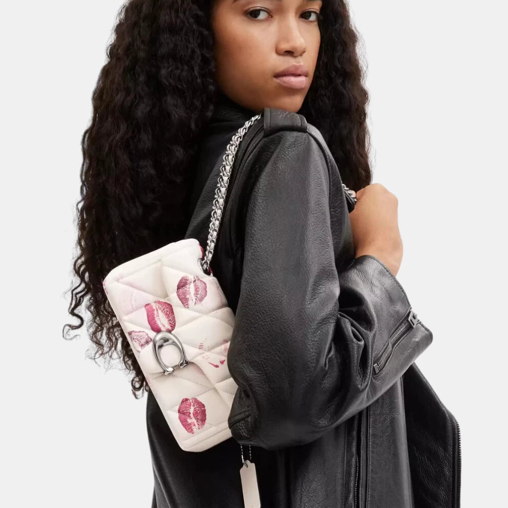 Coach Quilted Tabby Shoulder Bag With Lip Print - DIVA ONLINE STORE