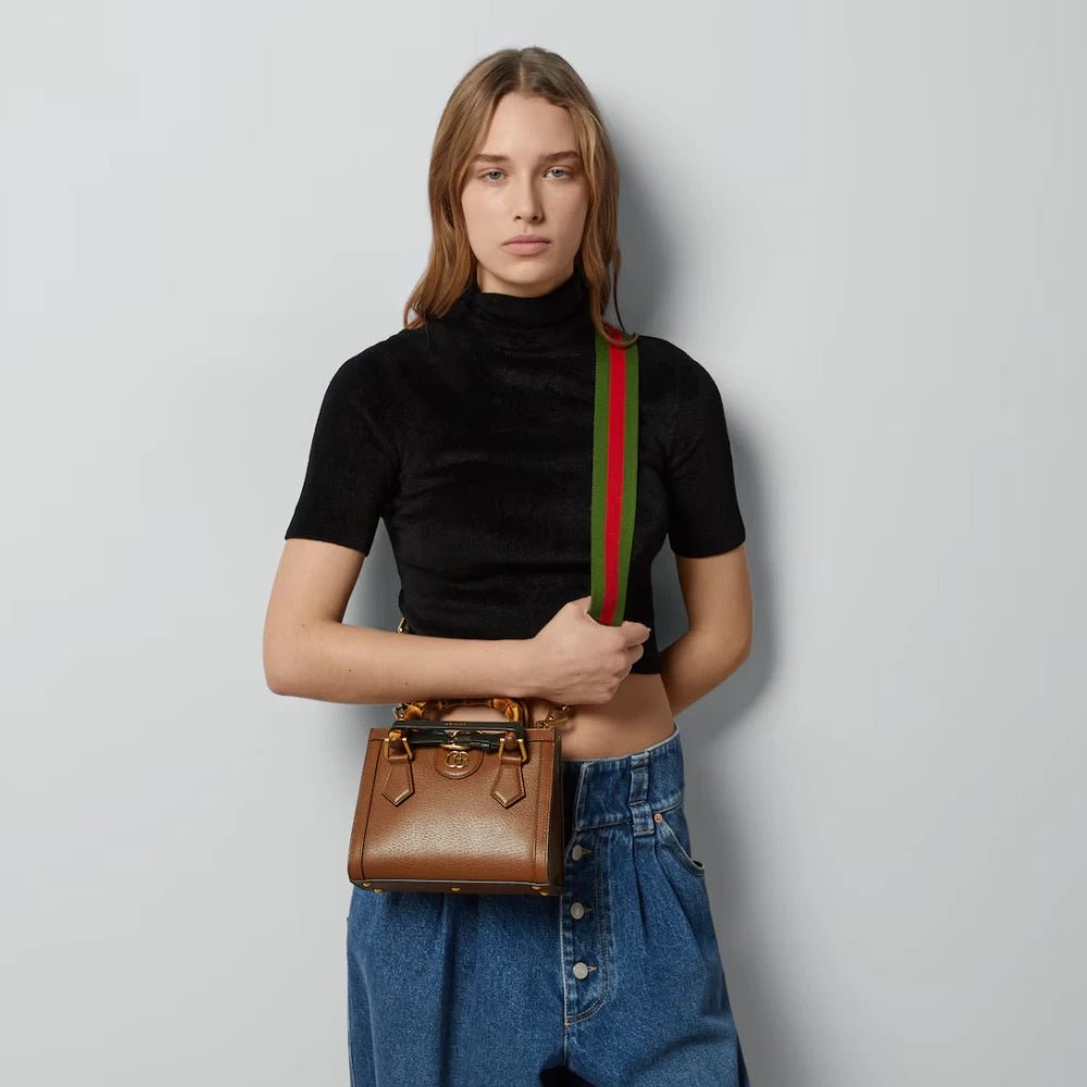 Gucci Diana Mini Tote Bag (Brown) - DIVA ONLINE STORE