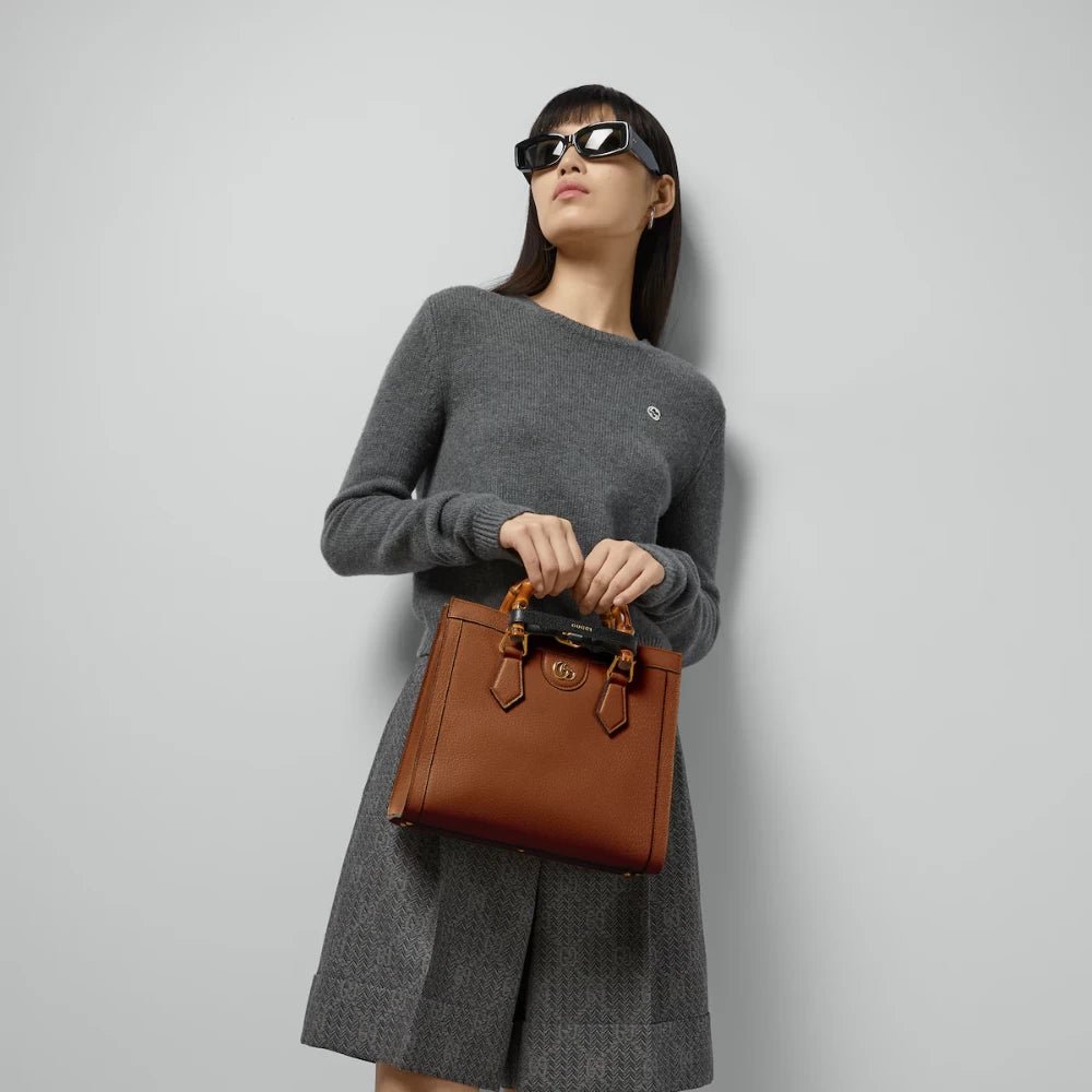 Gucci Diana Small Tote Bag (Brown) - DIVA ONLINE STORE