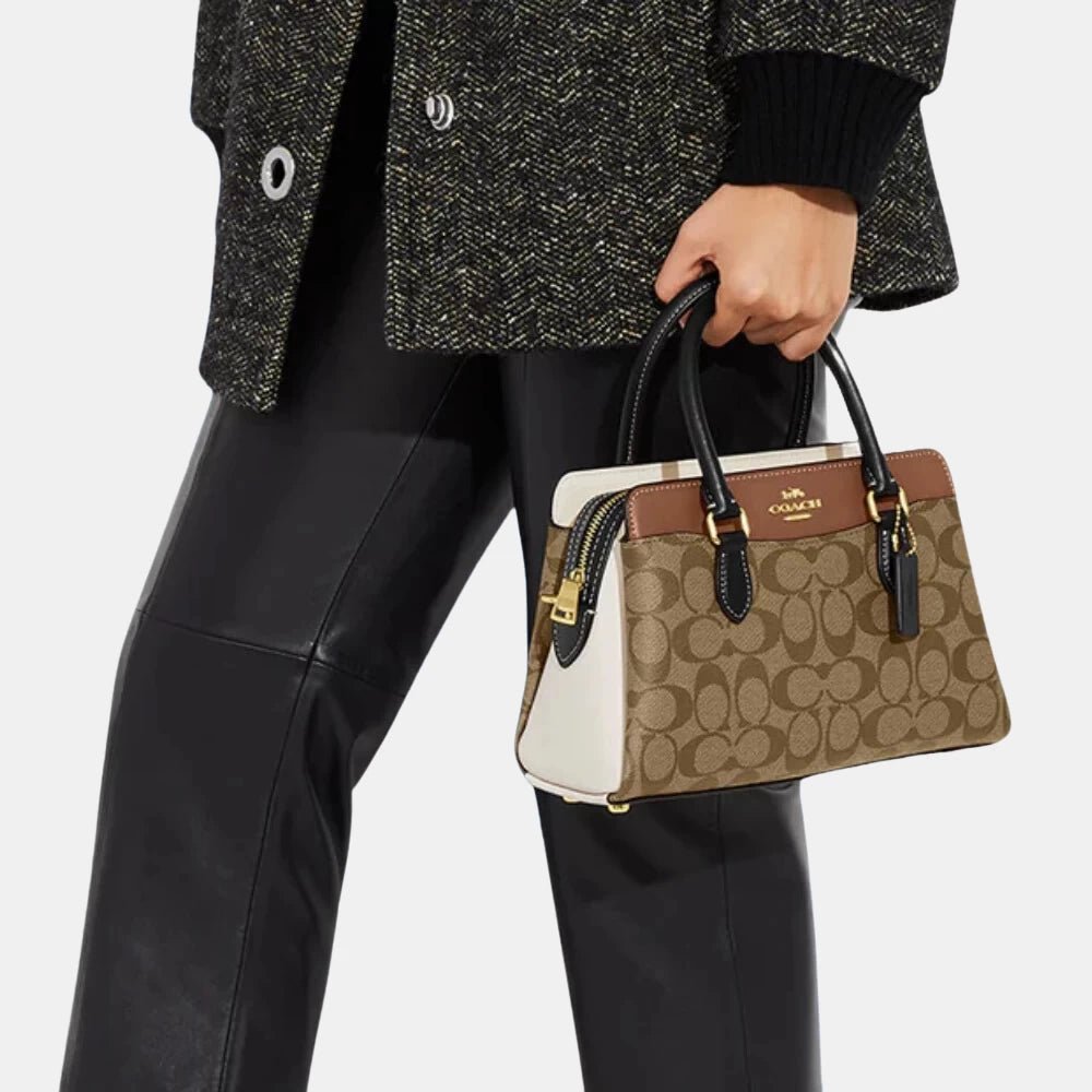 Coach Mini Darcie Carryall in Colorblock Signature Canvas - DIVA ONLINE STORE