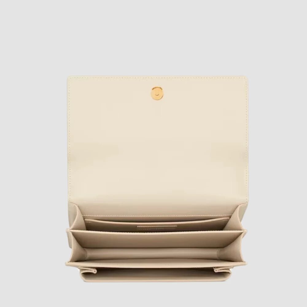 Saint Laurent Sunset Medium In Smooth Leather (Blanc Vintage) - DIVA ONLINE STORE