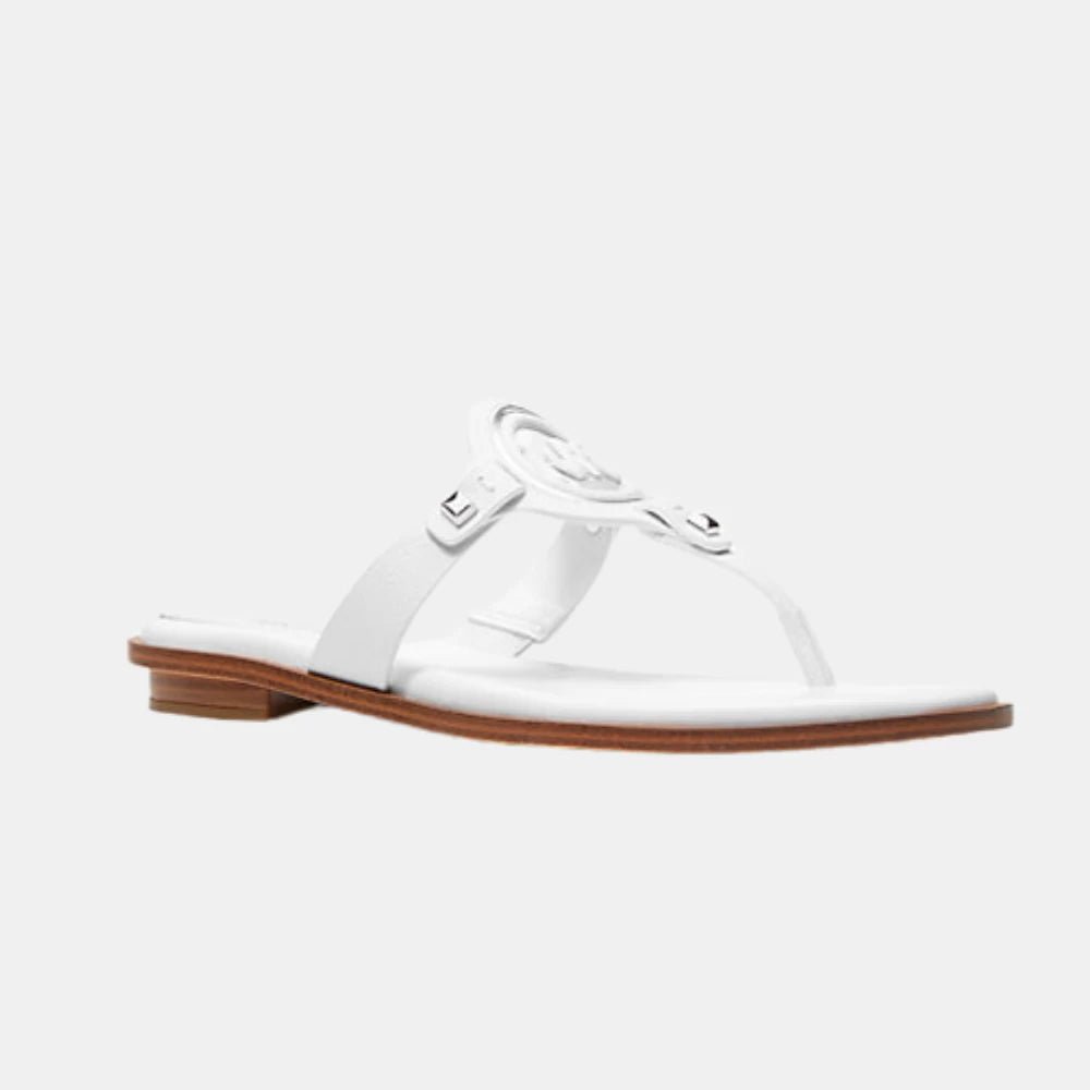 Michael Kors Aubrey T - Strap Sandal (White) - DIVA ONLINE STORE