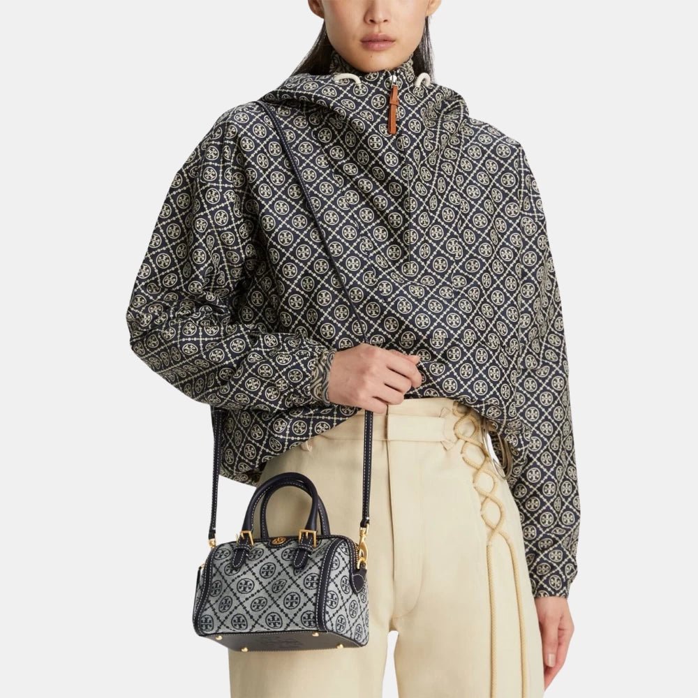 Tory Burch T Monogram Jaquard Mini Duffle Bag - DIVA ONLINE STORE