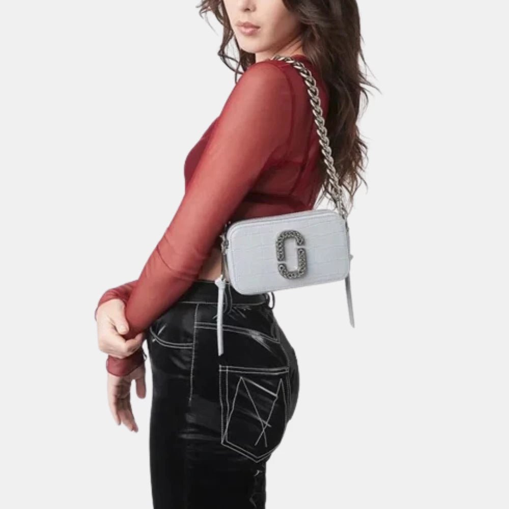 Marc Jacobs The Snapshot Croc - Embossed (Cool Grey) - DIVA ONLINE STORE