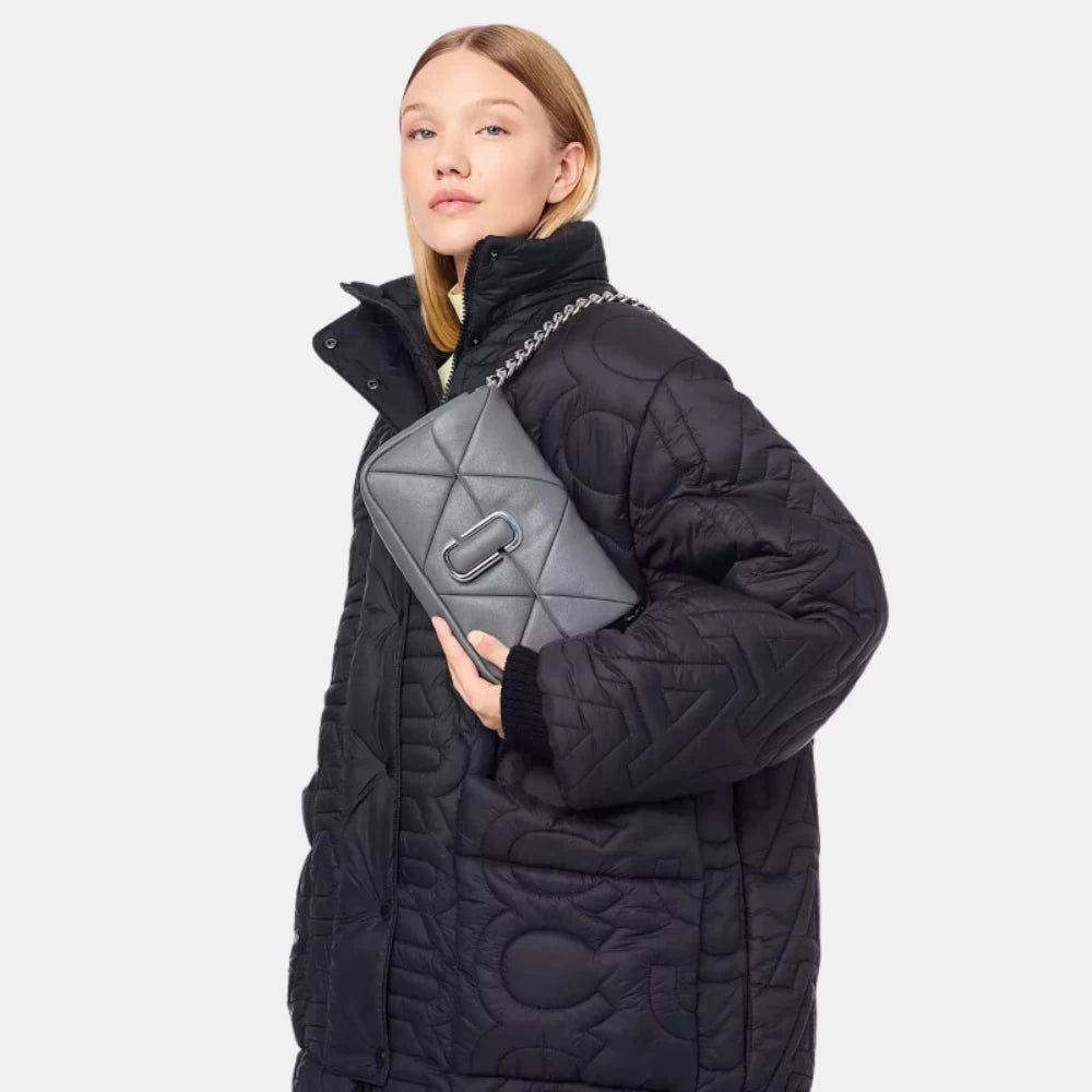 Marc Jacobs Puffy Diamond Quilted J Marc Shoulder Bag (Wolf Grey) - DIVA ONLINE STORE