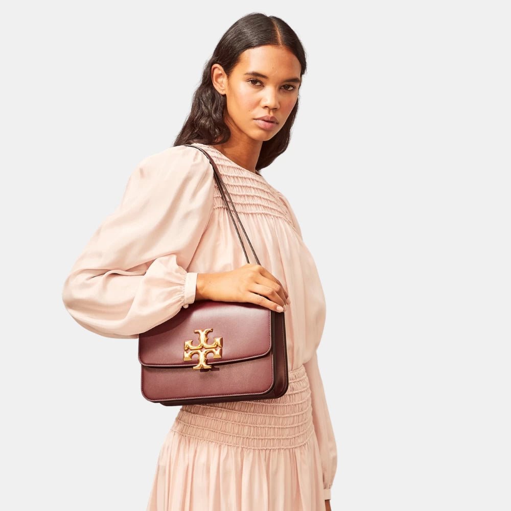 Tory Burch Large Eleanor Convertible Shoulder Bag (Maroon) - DIVA ONLINE STORE