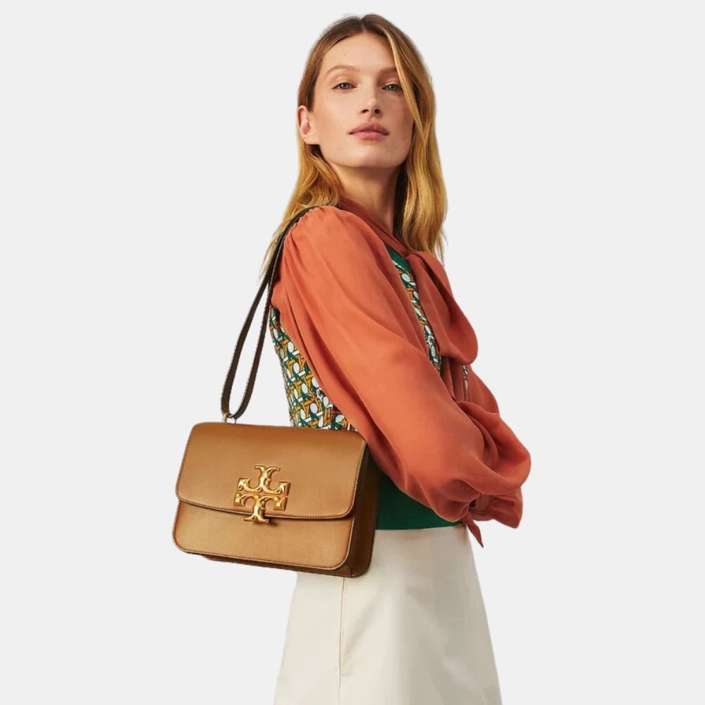 Tory Burch Eleanor Convertible Shoulder Bag (Moose) - DIVA ONLINE STORE