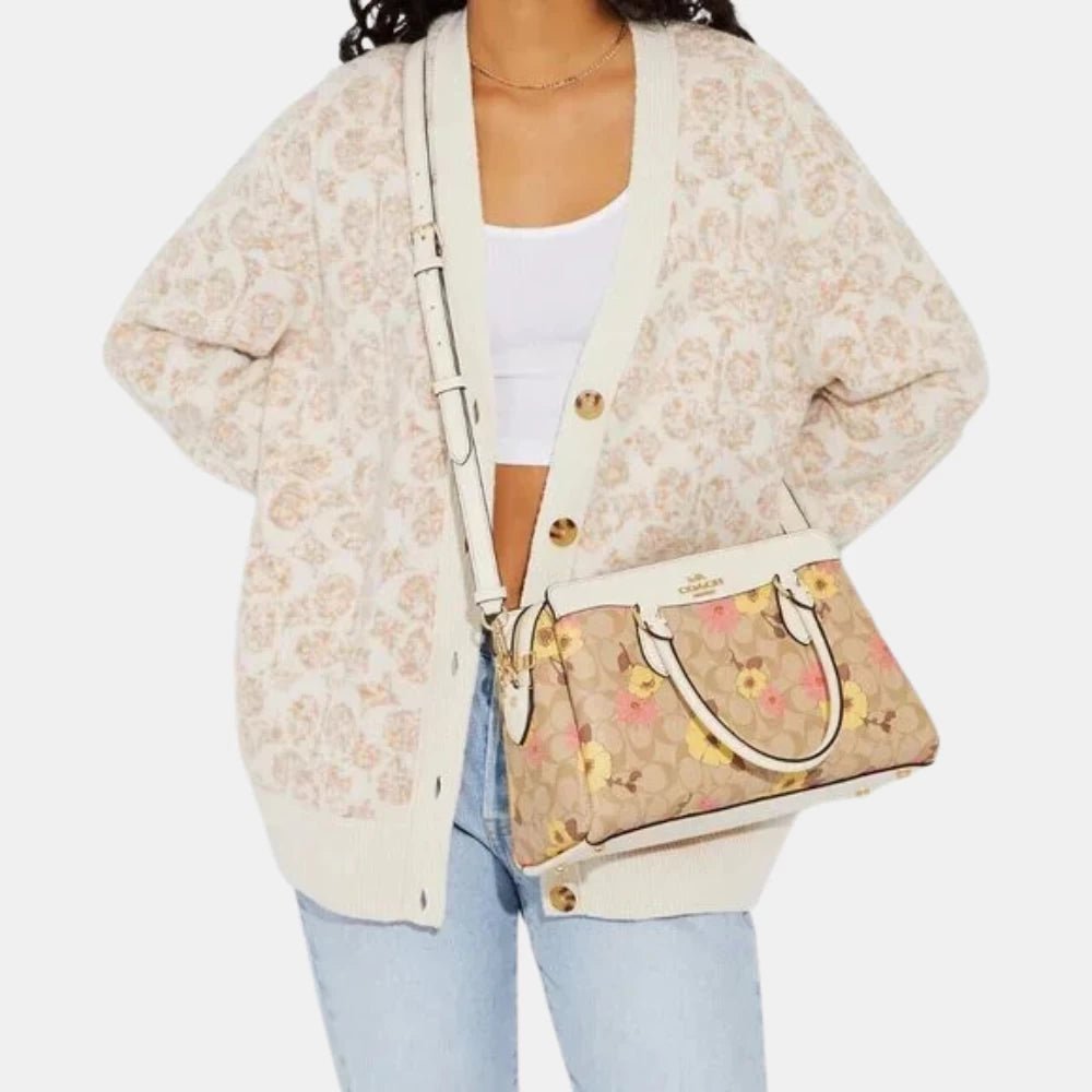 Coach Darcie Carryall In Signature Canvas With Floral Cluster Print - DIVA ONLINE STORE