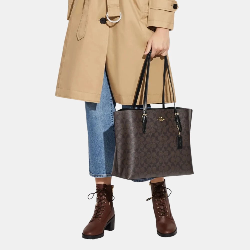 Coach Large Mollie Tote In Signature Canvas - DIVA ONLINE STORE