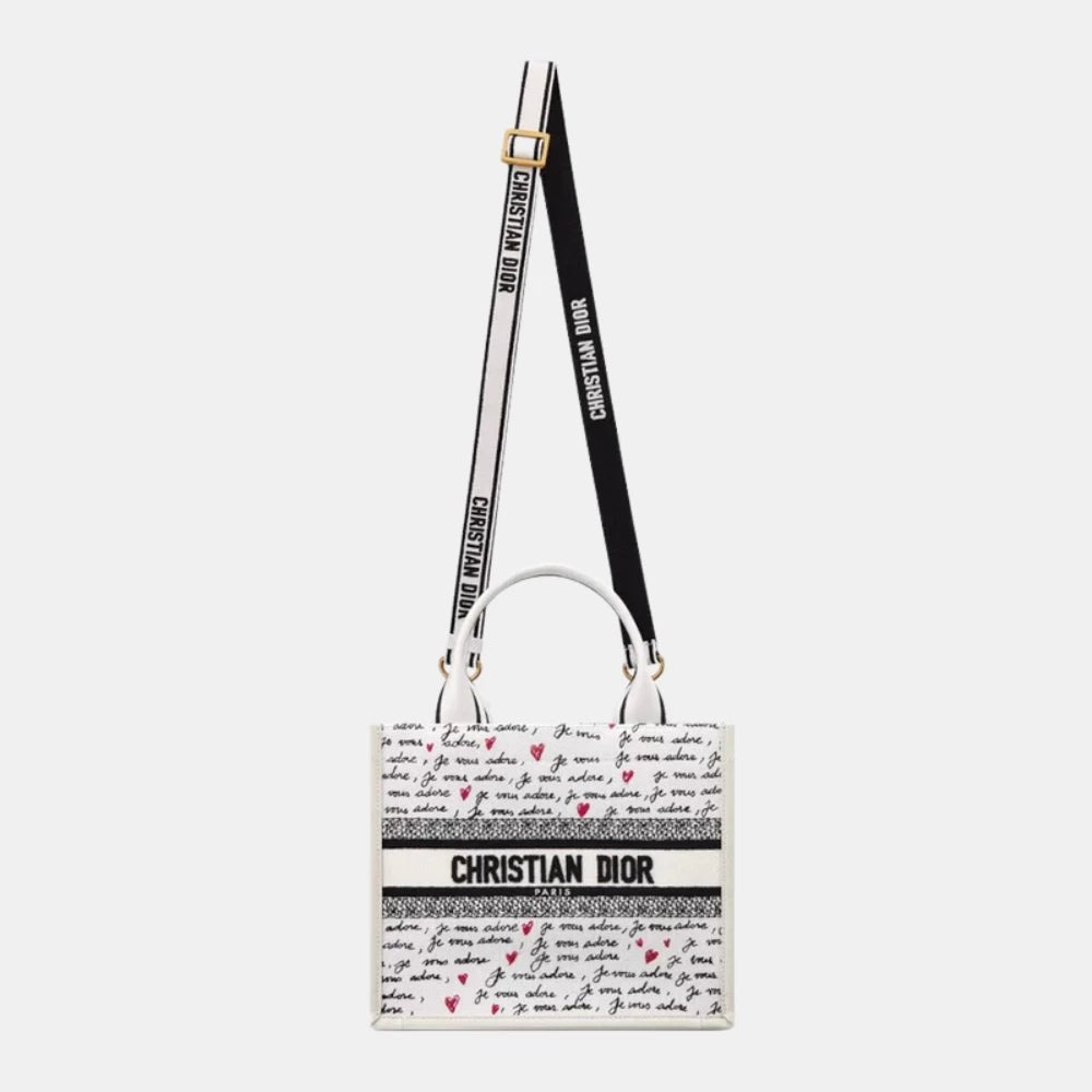Dior Small Je Vous Adore Dioramour Book Tote Bag - DIVA ONLINE STORE