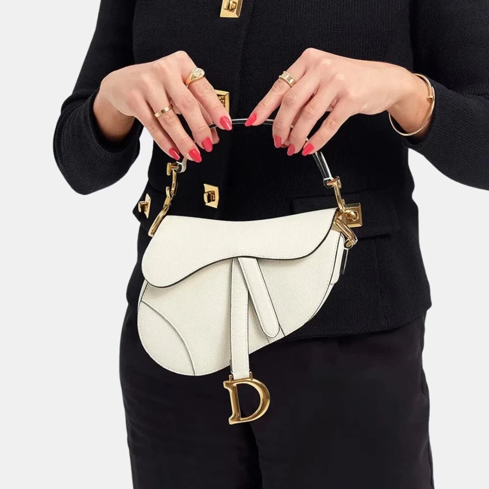 Dior Saddle Bag with Strap (White) - DIVA ONLINE STORE