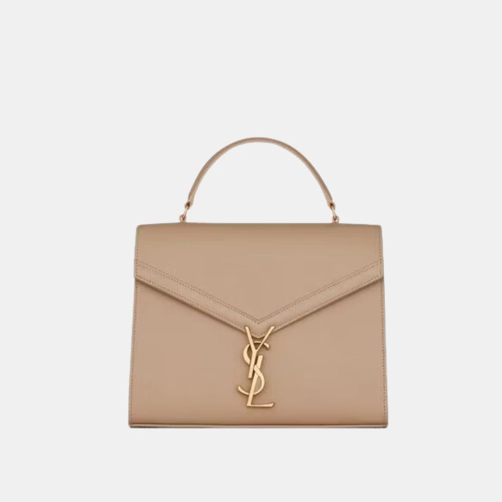 Saint Laurent Cassandra Mini Top Handle Bag (Beige) - DIVA ONLINE STORE
