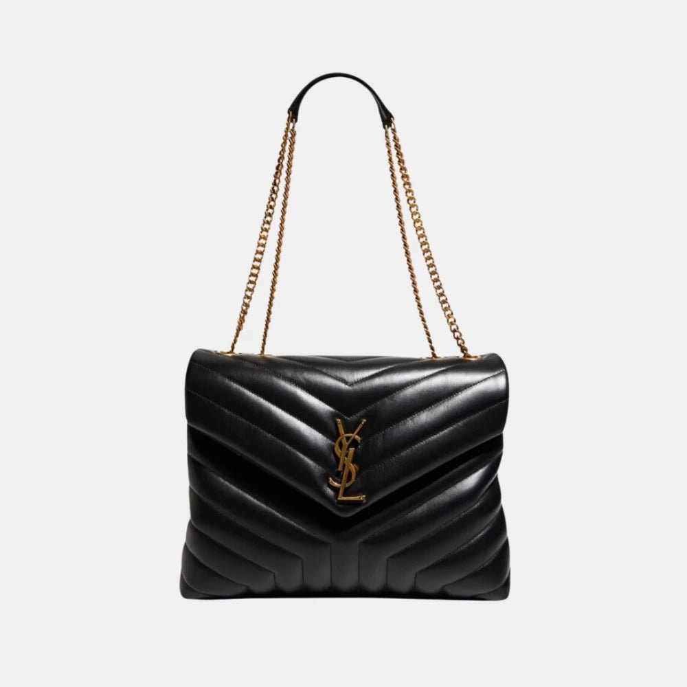 Saint Laurent Loulou Medium Quilted Bag (Black) - DIVA ONLINE STORE
