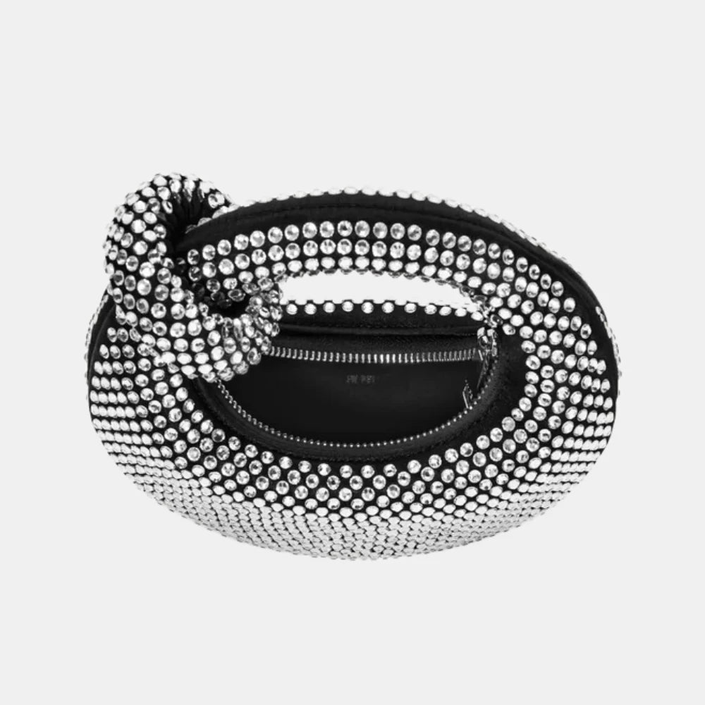 JW Pei Abacus Artificial Crystal Mini Top Handle Bag - DIVA ONLINE STORE