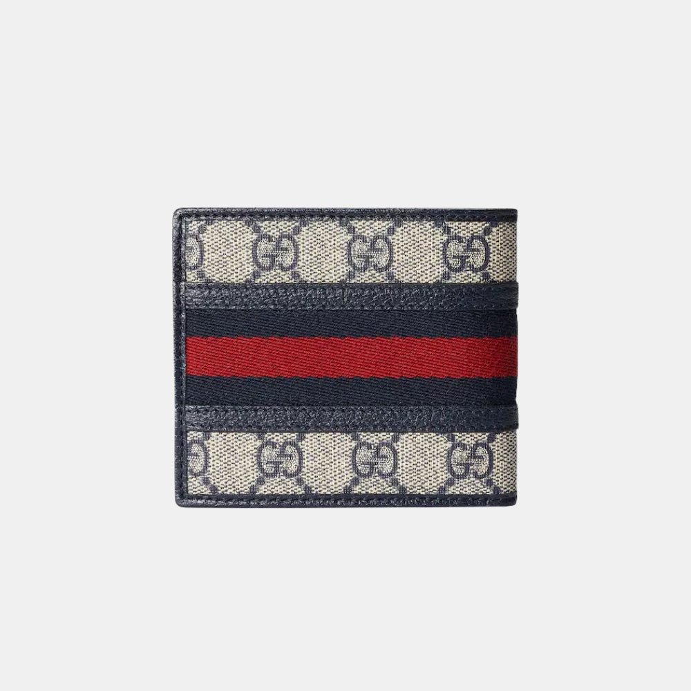 Gucci Ophidia Wallet in Beige and Blue - DIVA ONLINE STORE