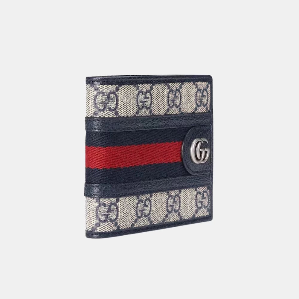 Gucci Ophidia Wallet in Beige and Blue - DIVA ONLINE STORE