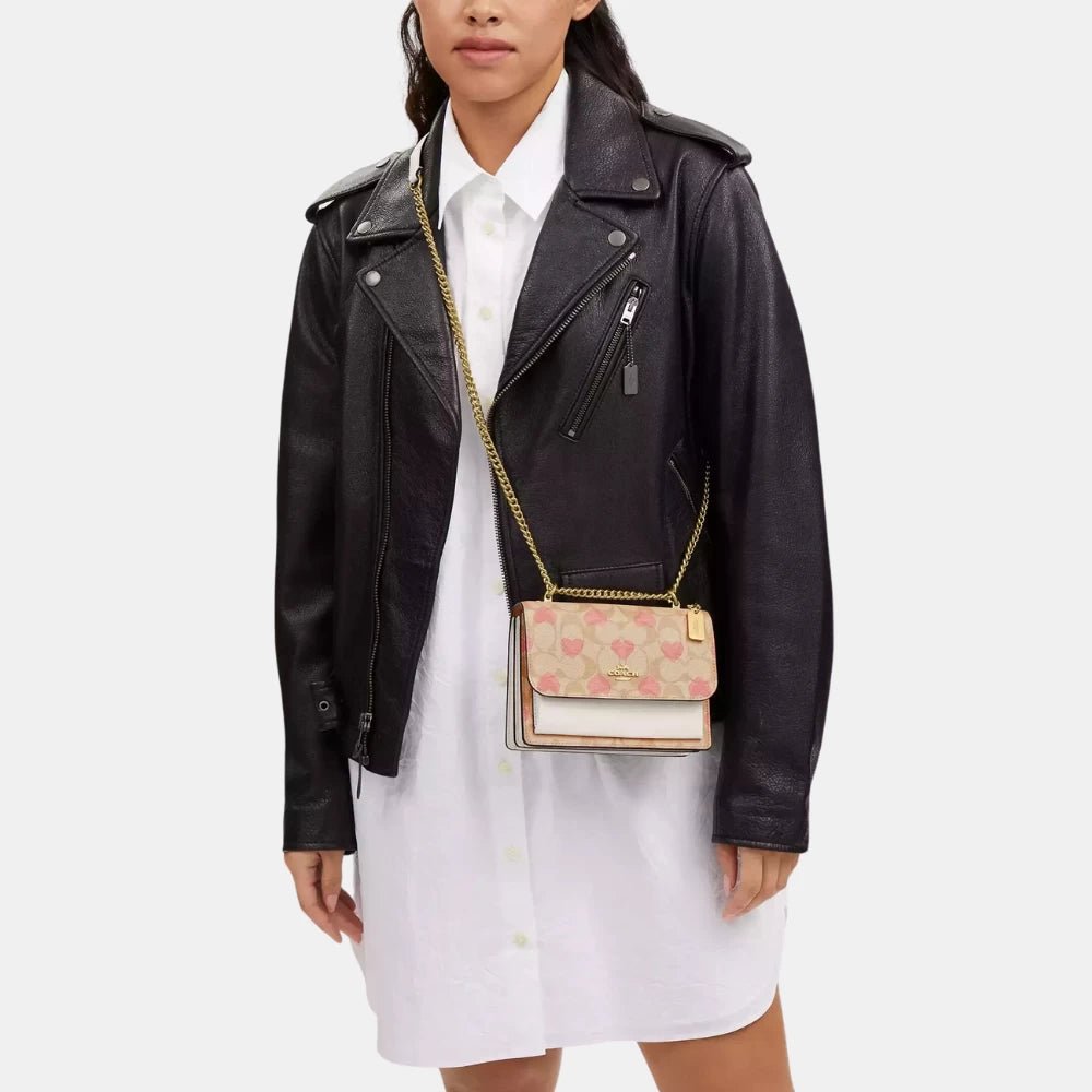 Coach Mini Klare Crossbody In Signature Canvas With Heart Print - DIVA ONLINE STORE