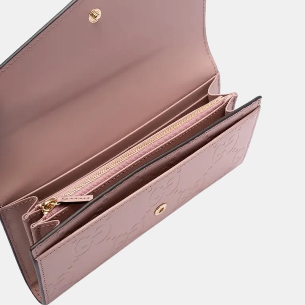 Gucci GG Continental Wallet (Pink) - DIVA ONLINE STORE