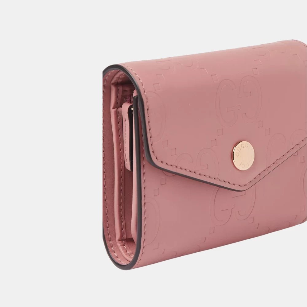 Gucci GG Medium Wallet in Leather (Pink) - DIVA ONLINE STORE