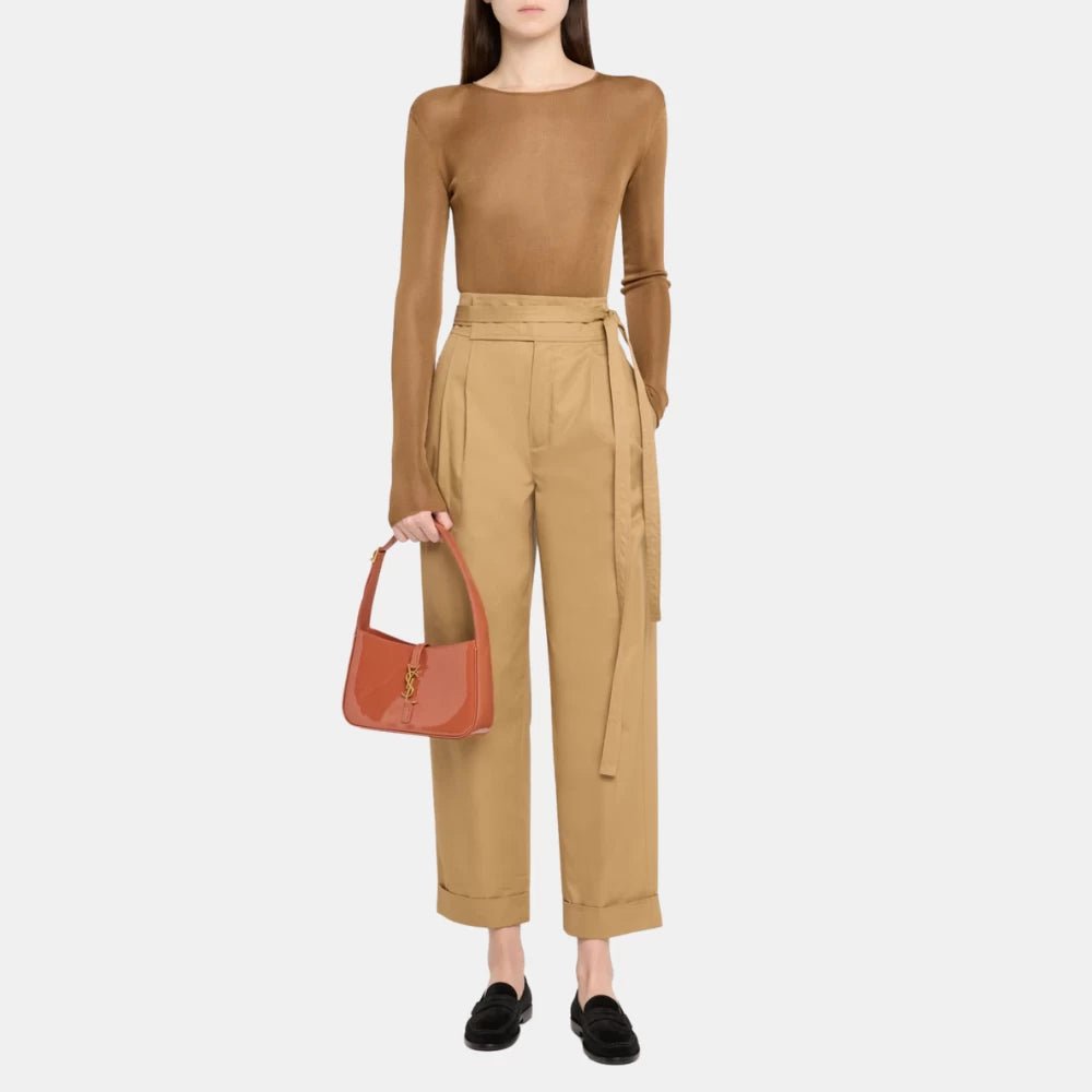 Saint Laurent Le 5 à 7 Shoulder Bag in Patent Leather (Mild Rose) - DIVA ONLINE STORE