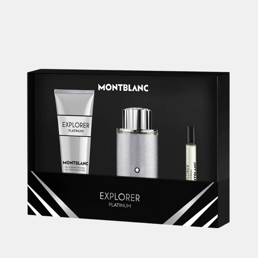 Mont Blanc Explorer Platinum Gift Set For Men - DIVA ONLINE STORE