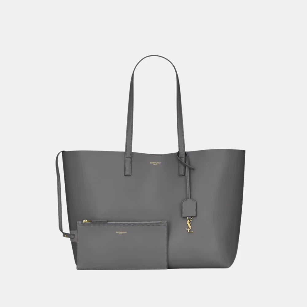 Saint Laurent Shopping Leather Bag (Storm) - DIVA ONLINE STORE