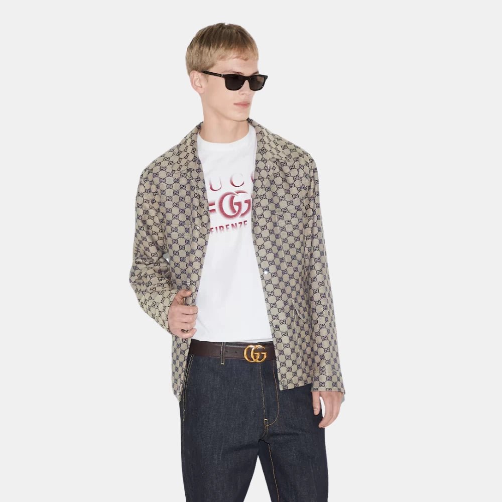 Gucci T-Shirt With Red Gucci Print - DIVA ONLINE STORE