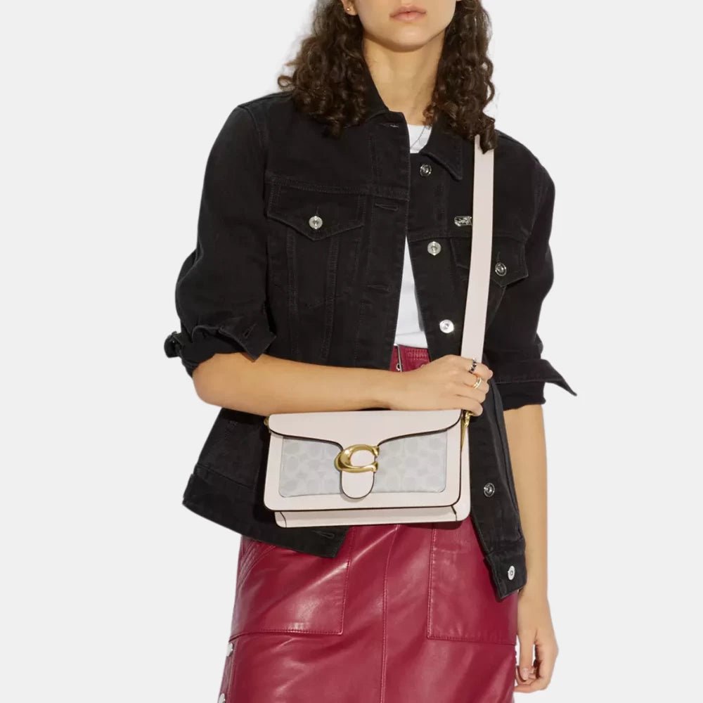 Coach Tabby Shoulder Bag In Signature Canvas (Chalk) - DIVA ONLINE STORE
