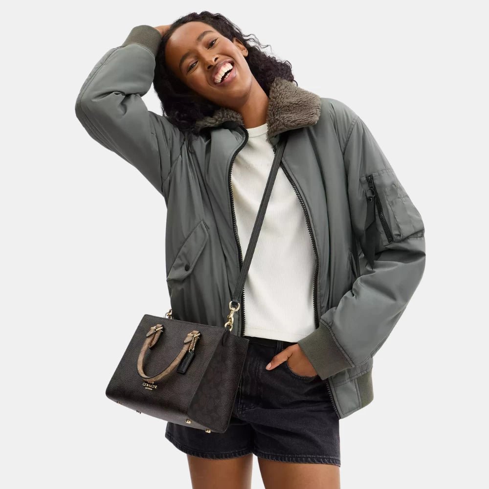 Coach Maggie Small Tote Bag In Blocked Signature Canvas - DIVA ONLINE STORE