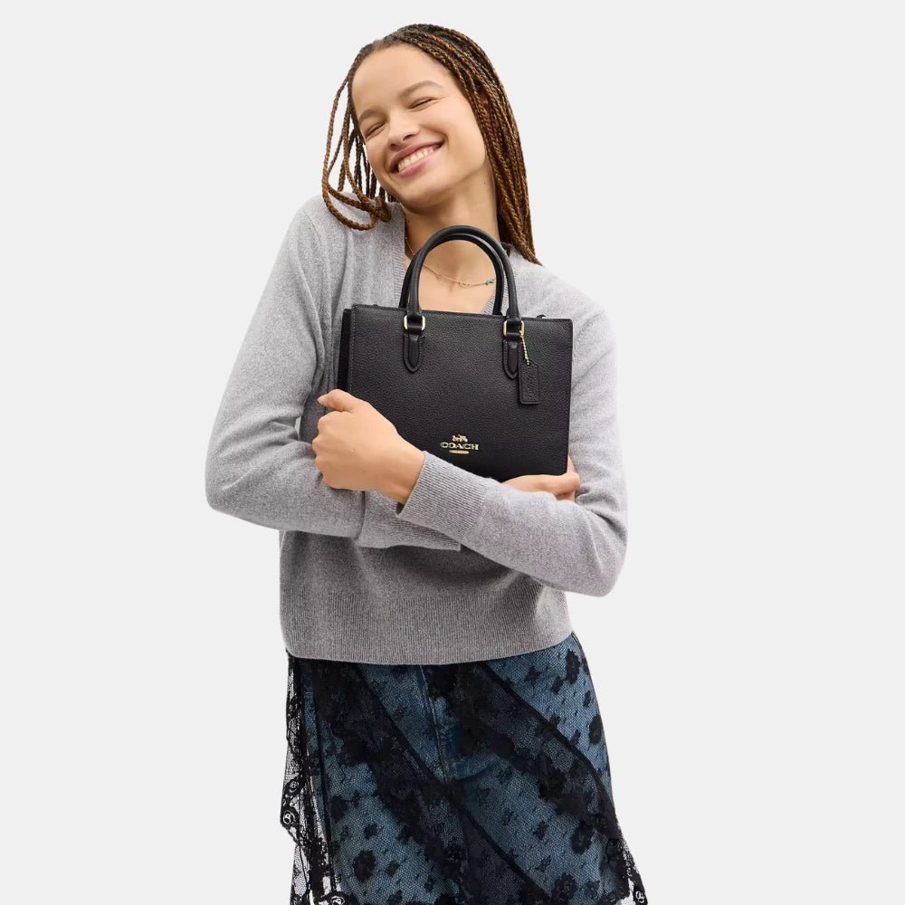 Coach Maggie Small Tote Bag (Black) - DIVA ONLINE STORE