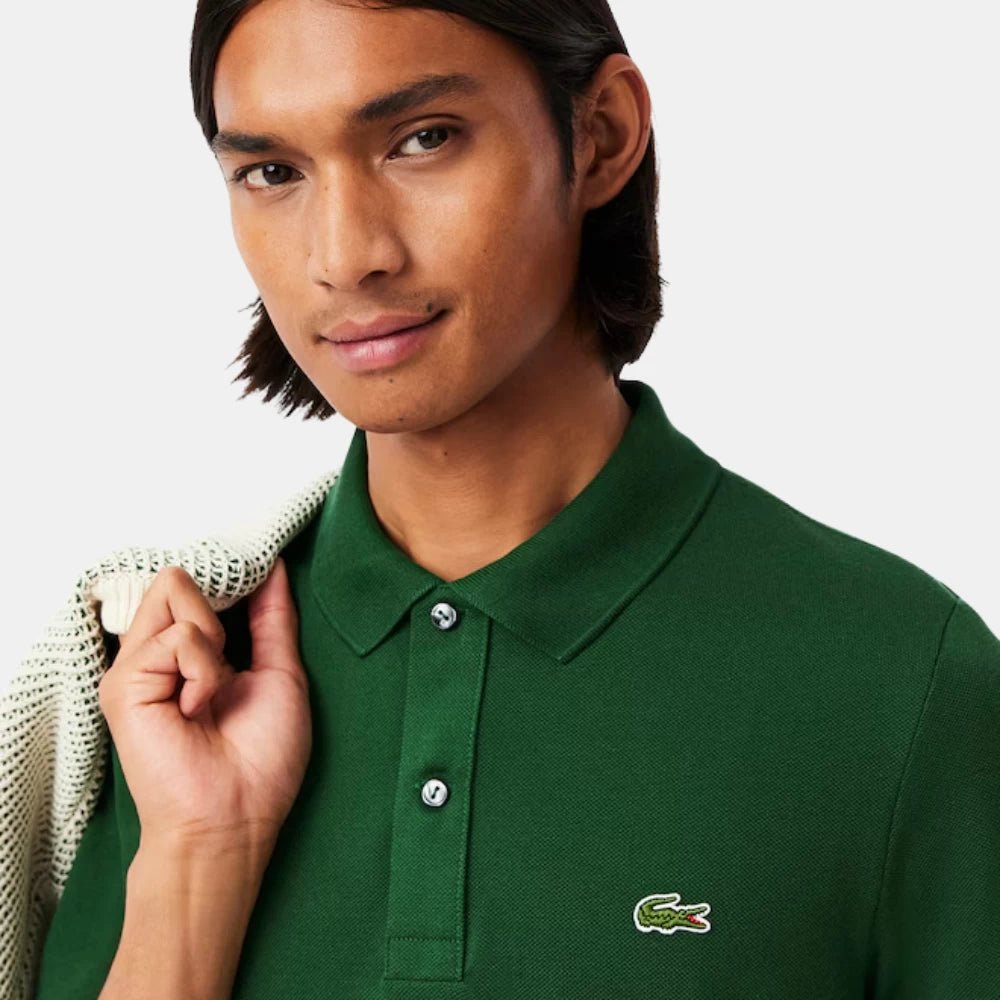 Lacoste Green Piqué Polo Shirt - DIVA ONLINE STORE